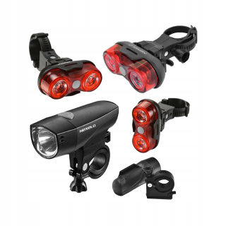 Cyklistické svetlá Nexelo L177005NEX batéria + Nexelo Nex cyklistické svetlá 70 lm batéria